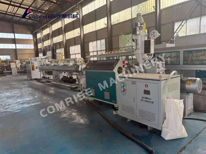 Comrise ເຄື່ອງທໍ່ຊົນລະປະທານ PE ເລີ່ມດໍາເນີນການທົດລອງ